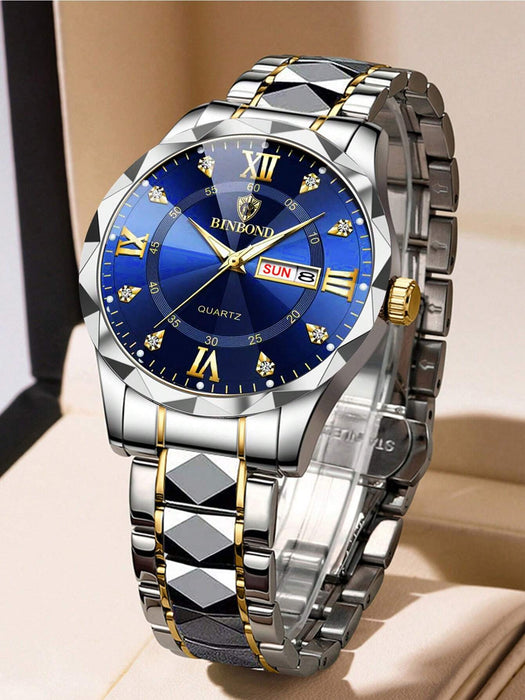 Shein BINBOND Reloj de lujo para hombre - Quierox - Tienda Online