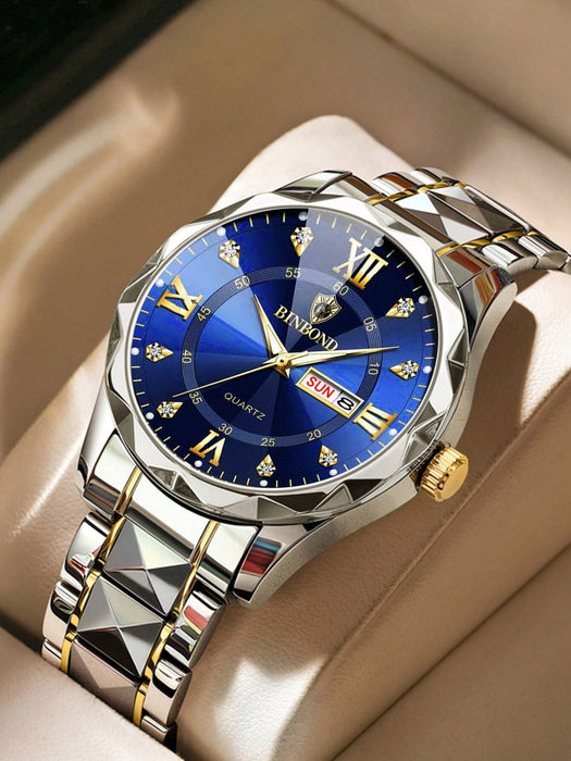 Shein BINBOND Reloj de lujo para hombre - Quierox - Tienda Online