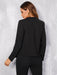 SHEIN BizChic Blazer de manga larga con cuello en pico para mujer - Quierox - Tienda Online