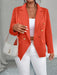 SHEIN Blazer de manga larga, doble botonadura, cintura ajustada y color liso para mujer - Quierox - Tienda Online