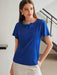 SHEIN Blusa con detalles de pierdas en el cuello para mujer - Quierox - Tienda Online