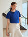 SHEIN Blusa con detalles de pierdas en el cuello para mujer - Quierox - Tienda Online
