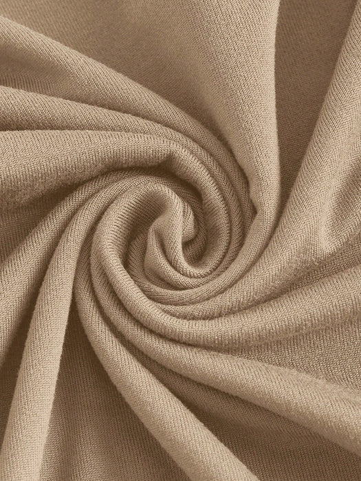 SHEIN blusa de primavera con cuello alto liso y camiseta fruncida - Quierox - Tienda Online