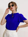 SHEIN Blusa Mulvari con cuello anudado y mangas abullonadas - Quierox - Tienda Online