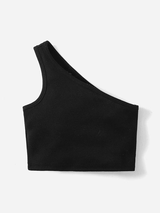 SHEIN Blusa Para Bebé De Un Hombro Para Niña - Quierox - Tienda Online