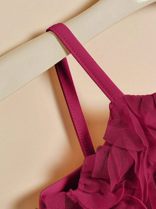 SHEIN Blusa para bebé niña, color rojo vino, con estampado floral de rosas 3D - Quierox - Tienda Online