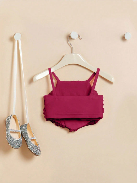 SHEIN Blusa para bebé niña, color rojo vino, con estampado floral de rosas 3D - Quierox - Tienda Online