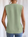 SHEIN Blusa sin mangas con escote en V de color liso - Quierox - Tienda Online