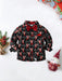 SHEIN BOARNSEORL Camisa de manga larga con estampado de renos navideños con corbata de moño y pantalones con tirantes para niños - Quierox - Tienda Online