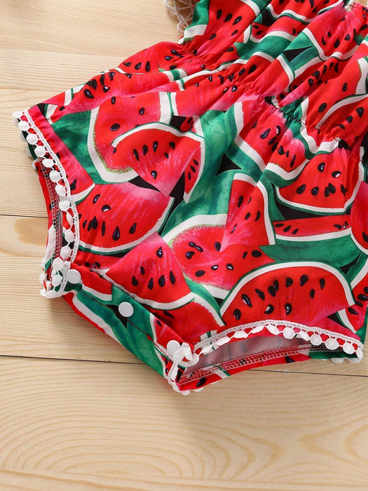 SHEIN Bodis para bebés niñas con estampado de sandia - Quierox - Tienda Online