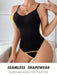 SHEIN Body moldeador sin costuras de color liso con tirantes ajustables para mujer - Quierox - Tienda Online