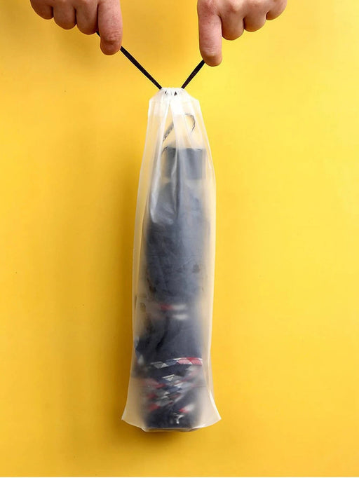 Shein Bolsa de almacenamiento reutilizable con cordón para paraguas, de plástico transparente mate - Quierox - Tienda Online
