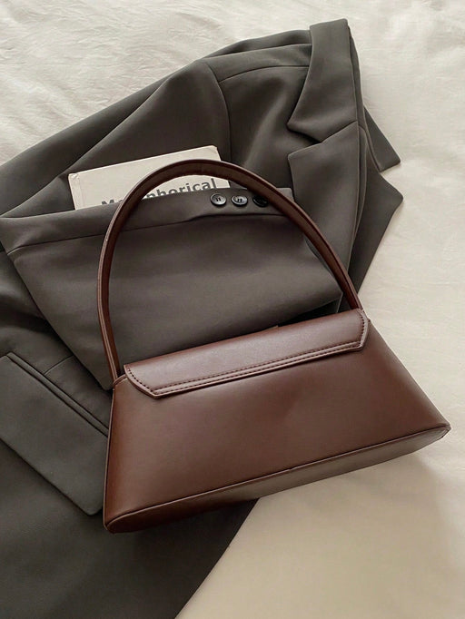 SHEIN Bolso baguette con de cerradura de metal, de hombro para mujer - Quierox - Tienda Online