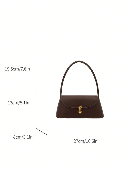 SHEIN Bolso baguette con de cerradura de metal, de hombro para mujer - Quierox - Tienda Online