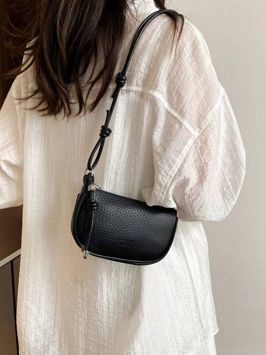 SHEIN Bolso bandolera compacto y versátil de textura de lichi en miniatura para mujer - Quierox - Tienda Online