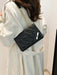 Shein Bolso bandolera informal para mujer versátil bolso acolchado con solapa de piel sintética - Quierox - Tienda Online