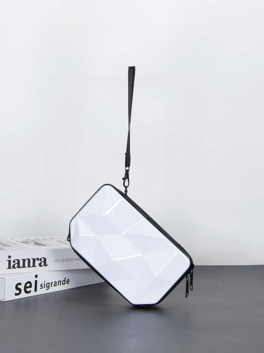 Shein Bolso bandolera mini con estampado de rombos tipo caja - Quierox - Tienda Online