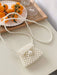 SHEIN Bolso bandolera para niña con cuentas de perlas de imitación - Quierox - Tienda Online