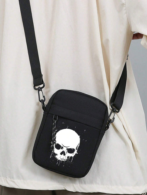 Shein Bolso bandolera pequeño con diseño de calavera, minibolso de hombro pequeño - Quierox - Tienda Online