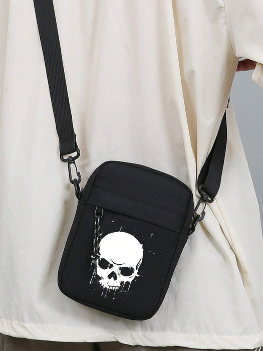 Shein Bolso bandolera pequeño con diseño de calavera, minibolso de hombro pequeño - Quierox - Tienda Online