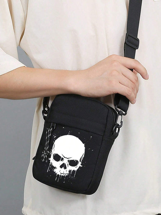 Shein Bolso bandolera pequeño con diseño de calavera, minibolso de hombro pequeño - Quierox - Tienda Online