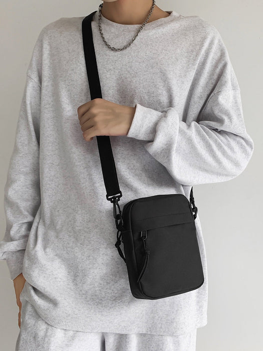 Shein Bolso bandolera pequeño y minimalista de unicolor y elegante