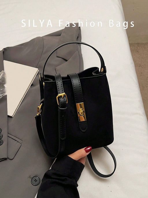 Shein Bolso bandolera tipo cubo informal para mujer - Quierox - Tienda Online