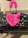 SHEIN Bolso con pelusa, bolso de mano con forma de corazón esponjoso para mujeres - Quierox - Tienda Online