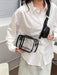 Shein Bolso cruzado transparente de 2 piezas con monedero, bolso cuadrado de PVC, bolso de playa de verano - Quierox - Tienda Online