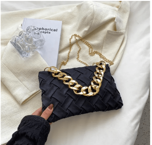 SHEIN Bolso cuadrado con detalle de cadena trenzada - Quierox - Tienda Online
