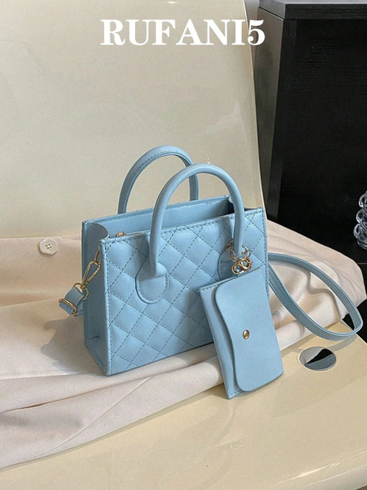 Shein Bolso cuadrado con detalle de costura y monedero - Quierox - Tienda Online