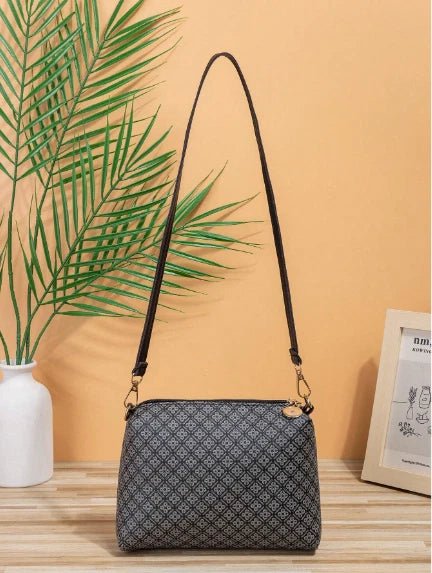 SHEIN Bolso cuadrado con estampado geométrico, moderno, para mujer, con borlas - Quierox - Tienda Online