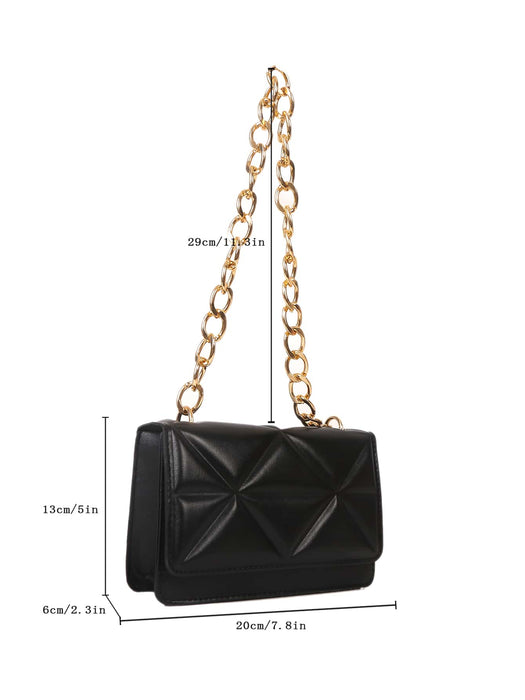 Shein Bolso cuadrado ligero, informal, con solapa y detalle en relieve - Quierox - Tienda Online