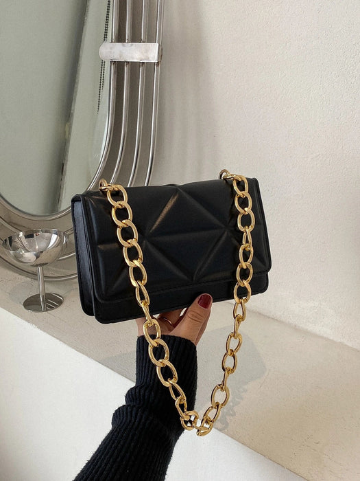 Shein Bolso cuadrado ligero, informal, con solapa y detalle en relieve - Quierox - Tienda Online