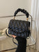 SHEIN Bolso cuadrado ligero, informal y elegante con asa superior fruncida y solapa - Quierox - Tienda Online