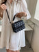 SHEIN Bolso cuadrado ligero, informal y elegante con asa superior fruncida y solapa - Quierox - Tienda Online