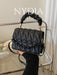 SHEIN Bolso cuadrado ligero, informal y elegante con asa superior fruncida y solapa - Quierox - Tienda Online