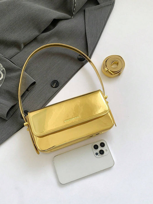 SHEIN Bolso cuadrado mini patentado en color limpio, elegante, moderno - Quierox - Tienda Online