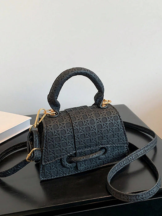 SHEIN Bolso cuadrado pequeño casual con cordón y cierre elegante - Quierox - Tienda Online