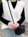 SHEIN Bolso cuadrado pequeño con cremallera y acolchado de rombos, bolso de hombro - Quierox - Tienda Online