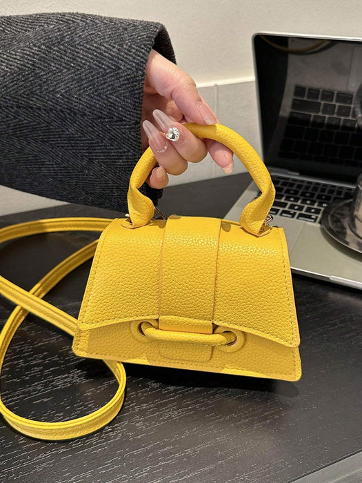 Shein Bolso cuadrado pequeño, elegante, informal, con cierre de cordón - Quierox - Tienda Online