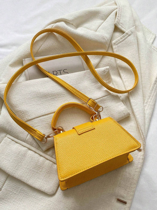 Shein Bolso cuadrado pequeño, elegante, informal, con cierre de cordón - Quierox - Tienda Online