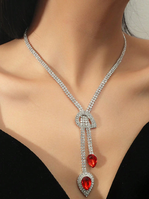 Shein Bolso de fiesta elegante de lujo para mujer, bolso de hombro con cadena de diamantes de imitación - Quierox - Tienda Online