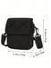 Shein Bolso de hombro casual de moda para hombre cruzado de estilo escolar - Quierox - Tienda Online