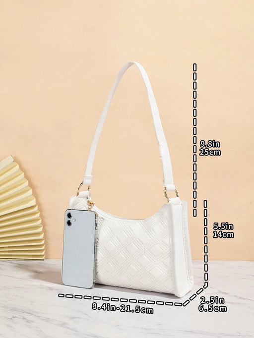 Shein Bolso De Hombro De Hilo De Bordado De Pu De Moda - Quierox - Tienda Online