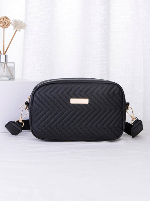Shein Bolso de hombro de mujer acolchado con correa diagonal - Quierox - Tienda Online