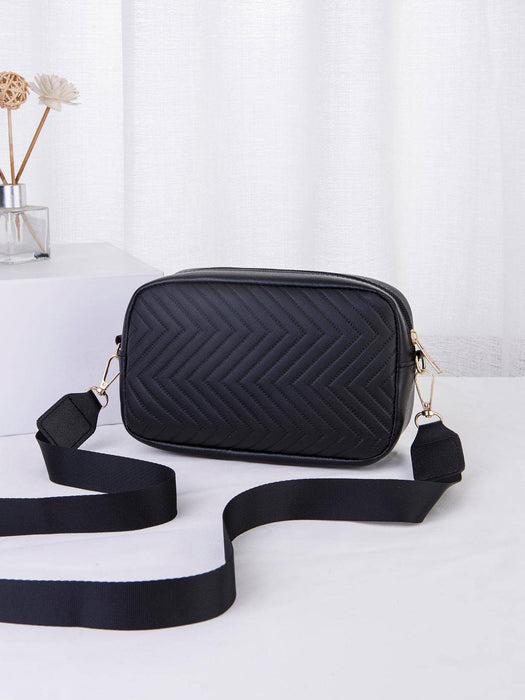 Shein Bolso de hombro de mujer acolchado con correa diagonal - Quierox - Tienda Online