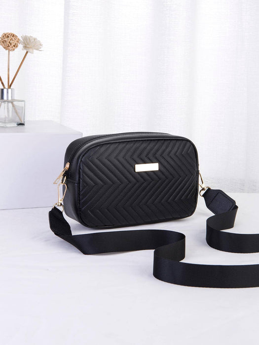 Shein Bolso de hombro de mujer acolchado con correa diagonal - Quierox - Tienda Online