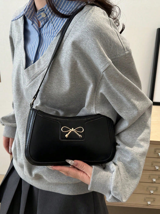 SHEIN Bolso de hombro elegante con forma de media luna para mujeres - Quierox - Tienda Online