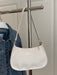 SHEIN Bolso de hombro geométrico de color liso con relieve y cremallera - Quierox - Tienda Online